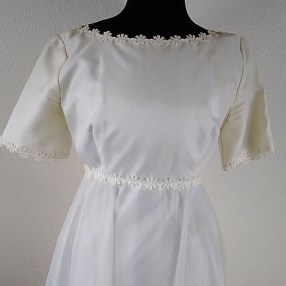 VTG Christine Gowns Panorama City California Wedding W Dress Sz 10 Ivory Color - Picture 5 of 16